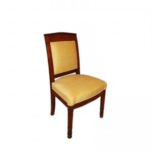 Sedia Francese stile Impero in Legno di Mogano del 1800